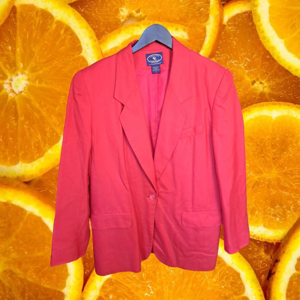 Chelsea & Campbell For Charter Club Red Blazer Size 8